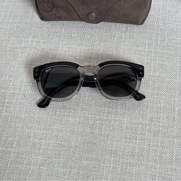 Ray Ban RB0298S Mega Hawkeye Unisex Plastic Sunglass 1396B1 Dk Grey Transp Gray - Picture 9 of 16